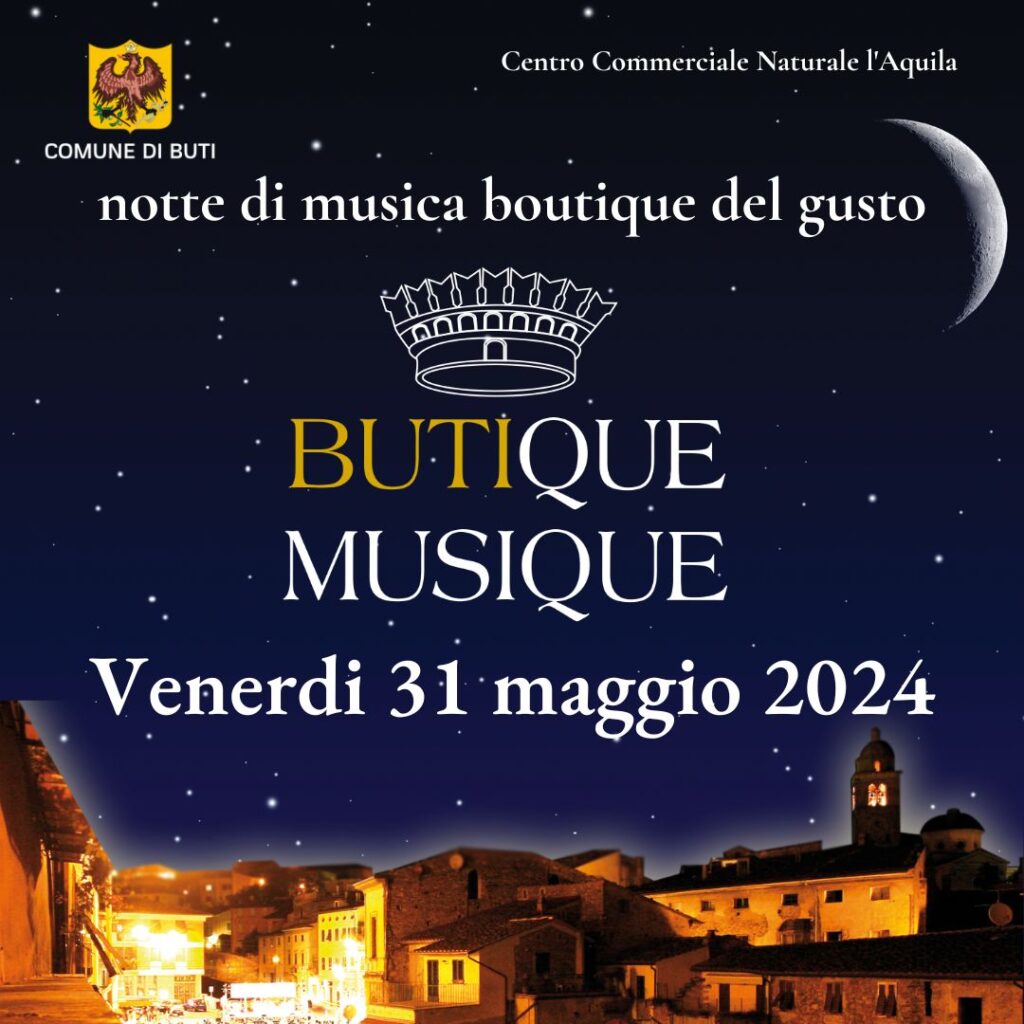 Butique Musique 2024 – La notte blu di Buti: musica e buon gusto